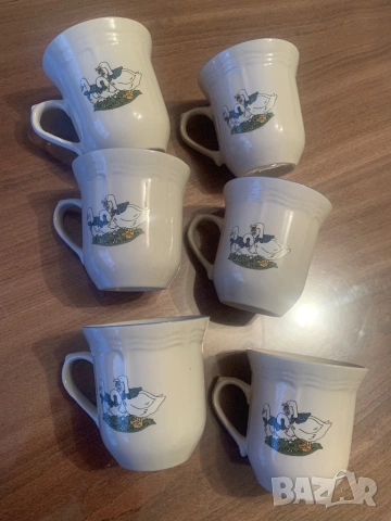 Чаши и десертни чинии с патки* 6 броя, снимка 6 - Сервизи - 53851427