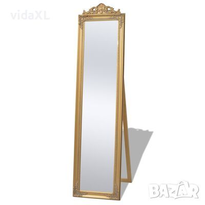 vidaXL Стенно огледало, бароков стил, 160x40 см, златисто（SKU:243692, снимка 1 - Огледала - 45982244