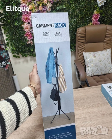 🧥 Свободностояща закачалка от неръждаема стомана, снимка 3 - Закачалки - 53587450