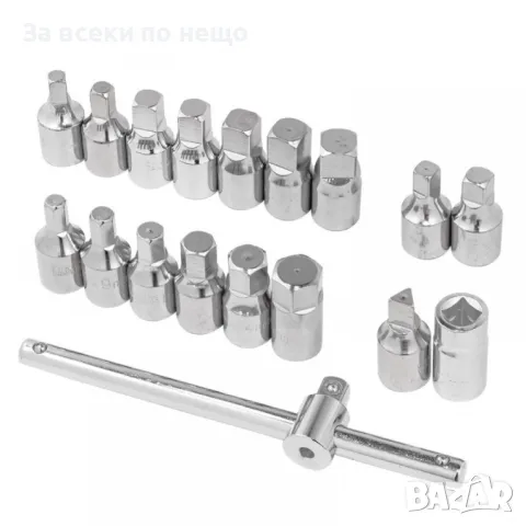 Комплект ключове за пробки на картер 18 части Forsage, снимка 6 - Други инструменти - 50361078