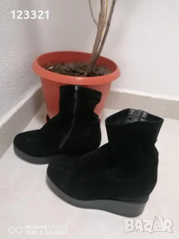 ДВА ЧИФТА БОТИ /естествен лак и набук/, снимка 5 - Дамски боти - 50820558
