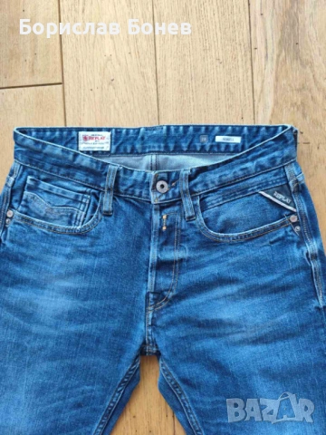 Женски дънки REPLAY NEWBILL, ЧИСТО НОВИ, стандартна кройка, снимка 4 - Дънки - 53845686