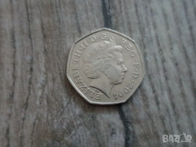 Монета 2004 Великобритания 50 pence 50p (4 Minute mile - Roger Bannister) - Elizabeth II, снимка 4 - Нумизматика и бонистика - 51660224