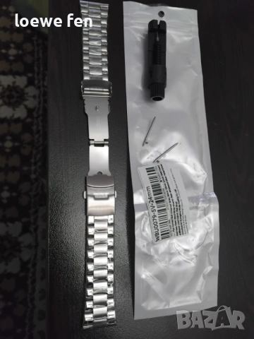 Верижка за часовник неръждаема стомана 24 мм!, снимка 15 - Мъжки - 53583840