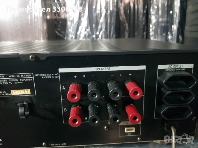 усилвател sony f 419r, снимка 8 - Ресийвъри, усилватели, смесителни пултове - 52401676