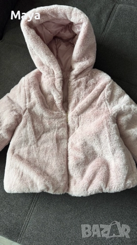 Двулицево зимно яке с качулка Mayoral, снимка 3 - Бебешки якета и елеци - 52562184