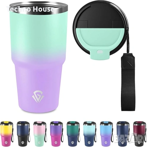 Чаша термос за кафе 600 мл, вакуумна, непропусклива