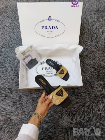 дамска чанта и чехли prada milano , снимка 5 - Чанти - 46939278