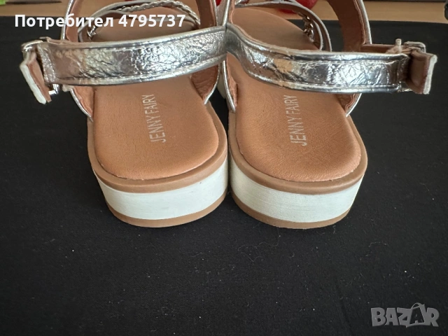 Сребърни сандали Jenny fairy, снимка 6 - Сандали - 54187397