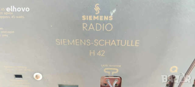 Старо лампово радио Siemens-Schatulle H42, снимка 14 - Антикварни и старинни предмети - 50721430