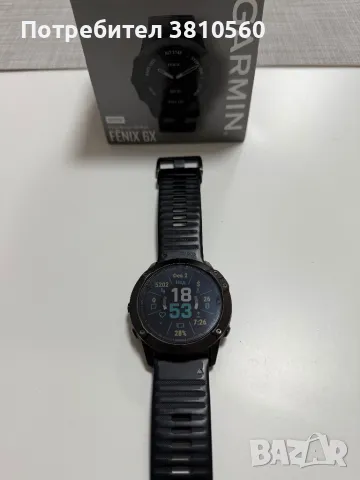 Garmin Fenix 6X Sapphire Carbon, снимка 2 - Друга електроника - 48933888