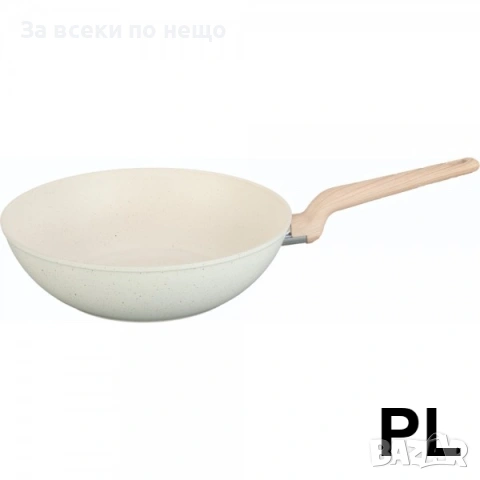Уок тиган Oliver Voltz Nice OV54420E30 – Ø30 см, Мраморно покритие, Индукция, Cream Marble Код P2055
