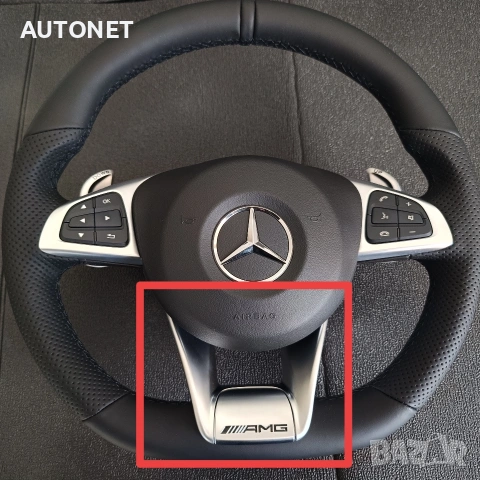 Лайсна за волан AMG за Мercedes C, E, CLA, CLS, S, GLE, GLC, GLS, снимка 7 - Части - 53947972