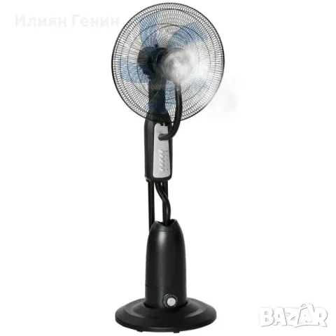 HOMCOM Вентилатор с водно охлаждане на пиедестал с регулируема мъгла, 3 скорости, Резервоар за вода , снимка 2 - Вентилатори - 50339146