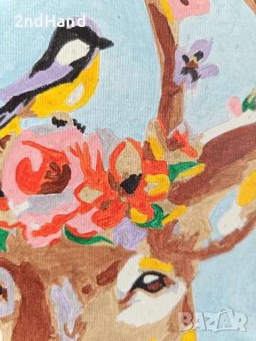 Картина рисувана по номера, снимка 3 - Картини - 51318795