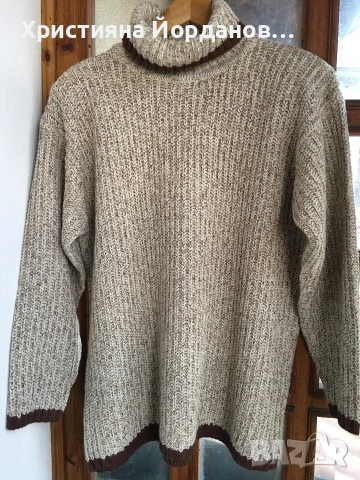 Пуловер поло с коприна, Л