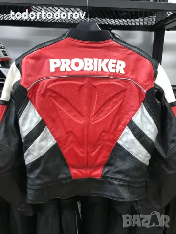 Кожено мото яке PROBIKER PRX-10,54-L,като ново,протектор, снимка 5 - Аксесоари и консумативи - 47075161