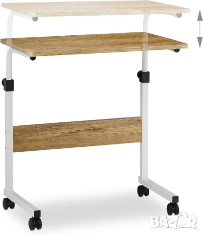 Преносимо регулируемо бюро, мобилна маса за скута, масичка над леглото, снимка 2 - Бюра - 49668057