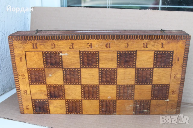 Стар дървен шах , снимка 4 - Други ценни предмети - 50585044