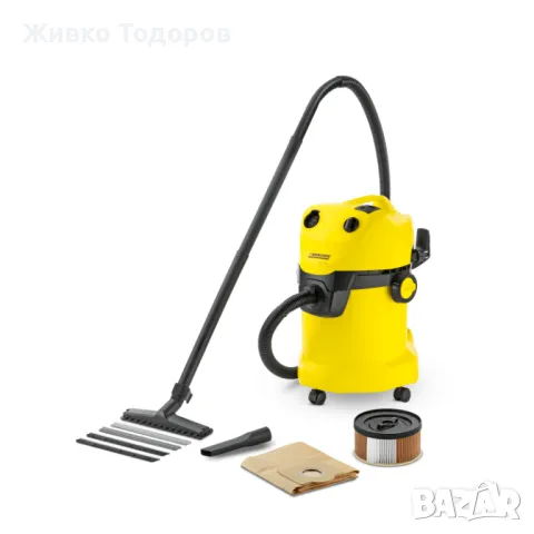 Прахосмукачка за мокро и сухо почистване Karcher WD 4.200  1200-1400 W, 25 л,210 mbar, снимка 18 - Парочистачки и Водоструйки - 48159678