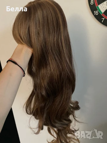 НОВА естествена перука! 100% високо качество, снимка 4 - Аксесоари за коса - 51056502