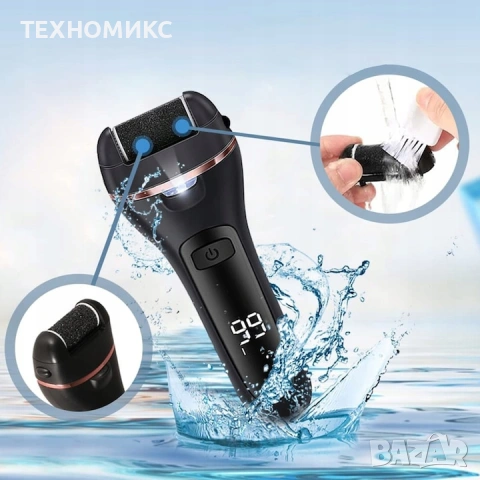 Електрическа пила за крака, с 3 ролкови глави, премахване на мазоли, снимка 17 - Друга електроника - 53865598