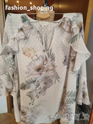 Разкошна блуза Ted Baker, размер 3(L), снимка 7 - Блузи с дълъг ръкав и пуловери - 49851965
