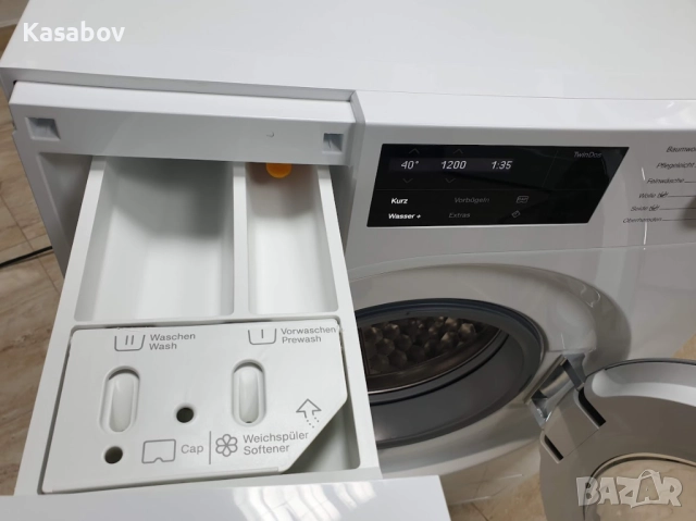 Miele 1600rpm Wi-Fi TwinDos Подсветка Пералня Миеле 12м Гаранция, снимка 6 - Перални - 52895384
