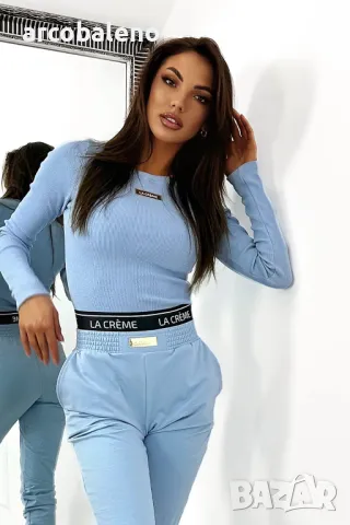 Дамски комплект горнище и панталон Sleepy Mood, 3цвята , снимка 6 - Комплекти - 49400325