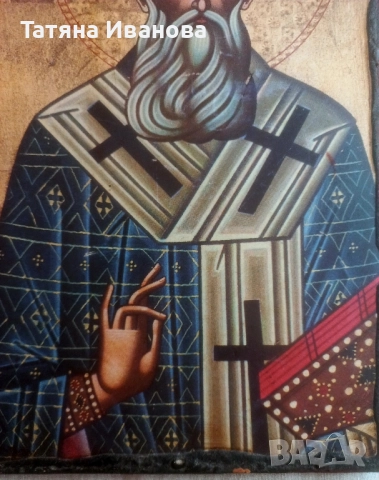 Св.Григорий Богослов , снимка 3 - Икони - 51595564