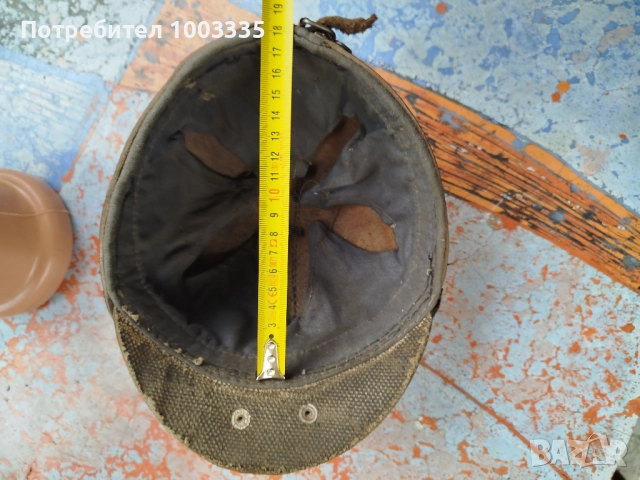 Стара миньорска каска , снимка 2 - Антикварни и старинни предмети - 52374524