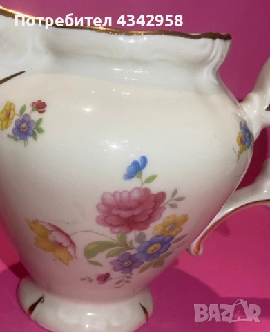 🫖 Винтидж порцеланов млечник .1930-1950 г., снимка 4 - Антикварни и старинни предмети - 53456241