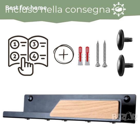 Магнитен държач за ключове за стена – Модерен минималистичен дизайн, снимка 3 - Декорация за дома - 52954619
