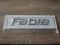 Skoda Fabia емблеми лого надпис стар стил, снимка 1