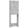 vidaXL Шкаф за пералня, бетонно сив, 64x25,5x190 см(SKU:808417, снимка 1 - Шкафове - 45948937