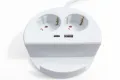 Technaxx, Настолно гнездо за мобилен телефон, 2 x 230V и 2 USB порта, снимка 2