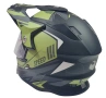 Крос каска за мотор, мотокрос, ендуро и АТВ - черно-зелен мат - размер М и L, снимка 2