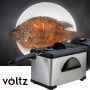 Фритюрник Voltz OV51980H, 2000W, 2л.. демонтиращ се съд, капак и бр. 1 филтър, инокс, снимка 14
