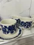 Реколта от 1970 г. на Broadhurst „Garland“ дуо от чаша, чинийка за чай / Broadhurst Ironstone / син, снимка 9