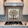Плочки за кухня с картина, Рустикален стил плочки за кухня, керамични плочки с декор ябалково дърво, снимка 1