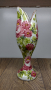 Ръчно рисувана ваза с интересна форма и дизайн.Височина 24,5 см,, снимка 2