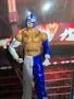 Екшън фигура WWE Rey Mysterio Рей Мистерио Mattel Half White Half Blue, снимка 17