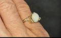 Старинен пръстен с амазонит , снимка 8