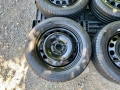 4бр.Оригинални железни джанти 16цола ET50+ НОВИ ГУМИ ДОТ1624 Fulda 205/55/16 за Vw,Audi,Seat,Skoda, снимка 5