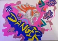 Graffiti Danger картина, снимка 3