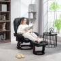 HOMCOM Реклайнер с табуретка, снимка 8