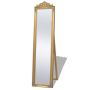 vidaXL Стенно огледало, бароков стил, 160x40 см, златисто（SKU:243692, снимка 1 - Огледала - 45982244
