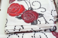 Спален комплект червени рози памук , снимка 8