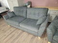 Сив комплект дивани от плат тройка и двойка, снимка 11