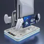 Стойка и охладителна станция с RGB LED, станция за зареждане, PS5 / PS5 Slim, бяла, снимка 8